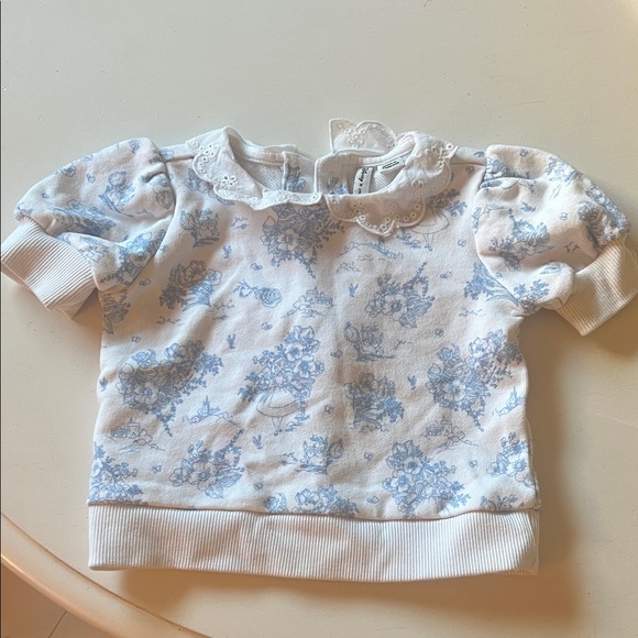 Janie and Jack Other - Janie and Jack Alice in Wonderland lace collared shirt
